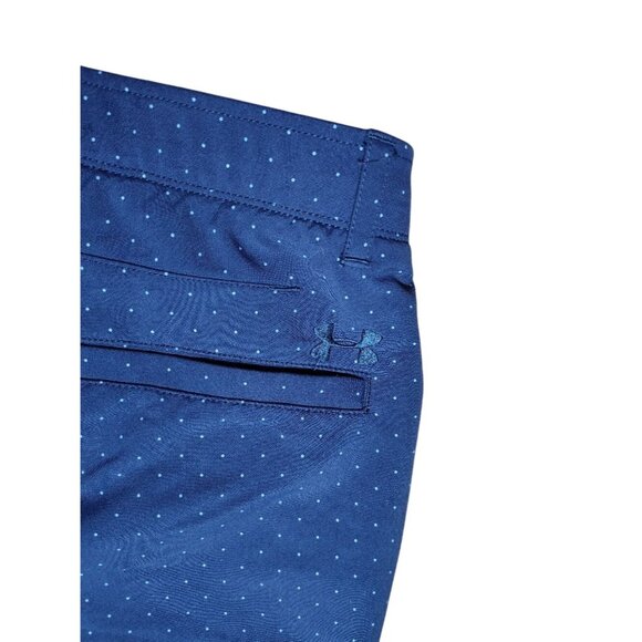 Under Armour Men's HeatGear Loose Golf Shorts 34 Navy‎ Polka Dot - Picture 6 of 7